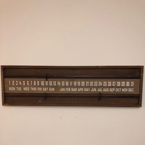 Wooden Calendar